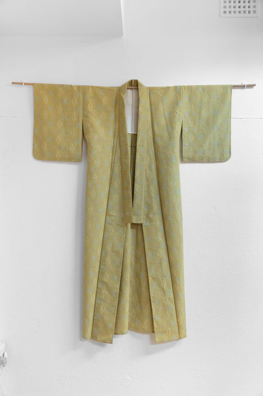 green yellow kimono front