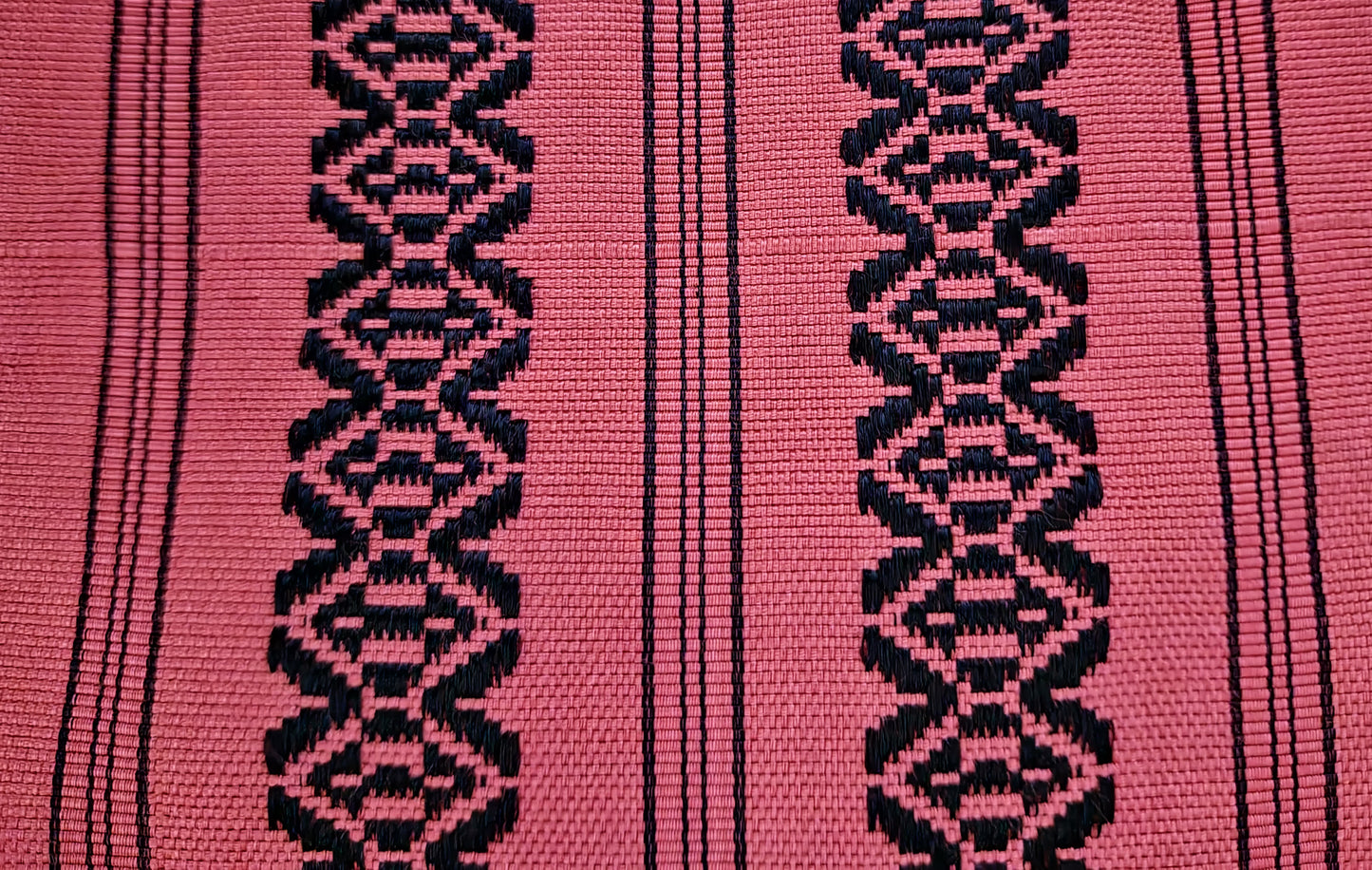 Traditional half-width obi with buddhist spear motif