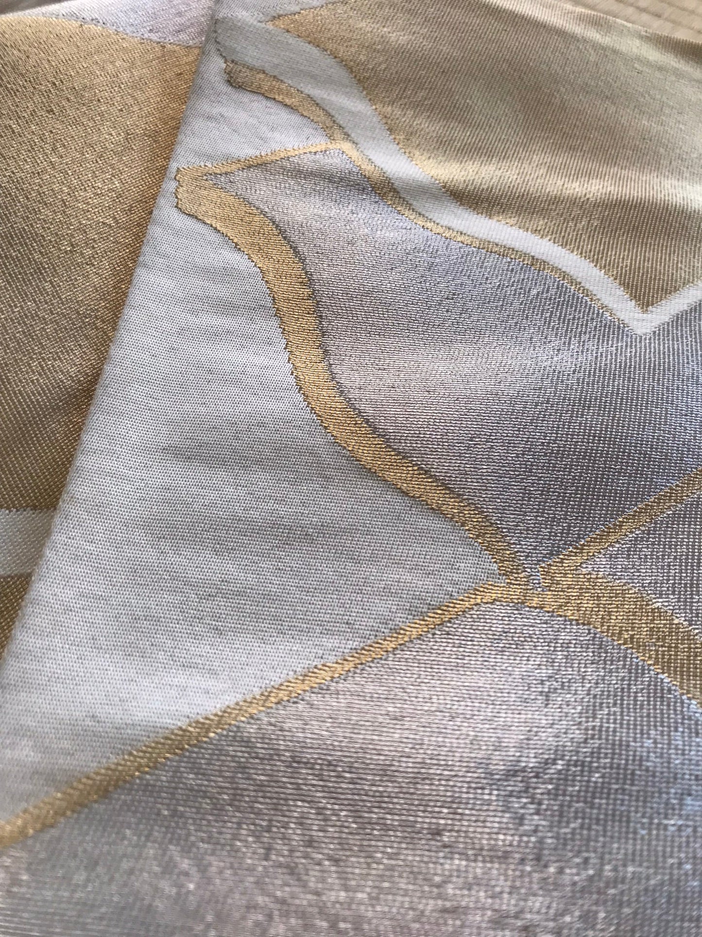 Gold and silver fukuro-obi