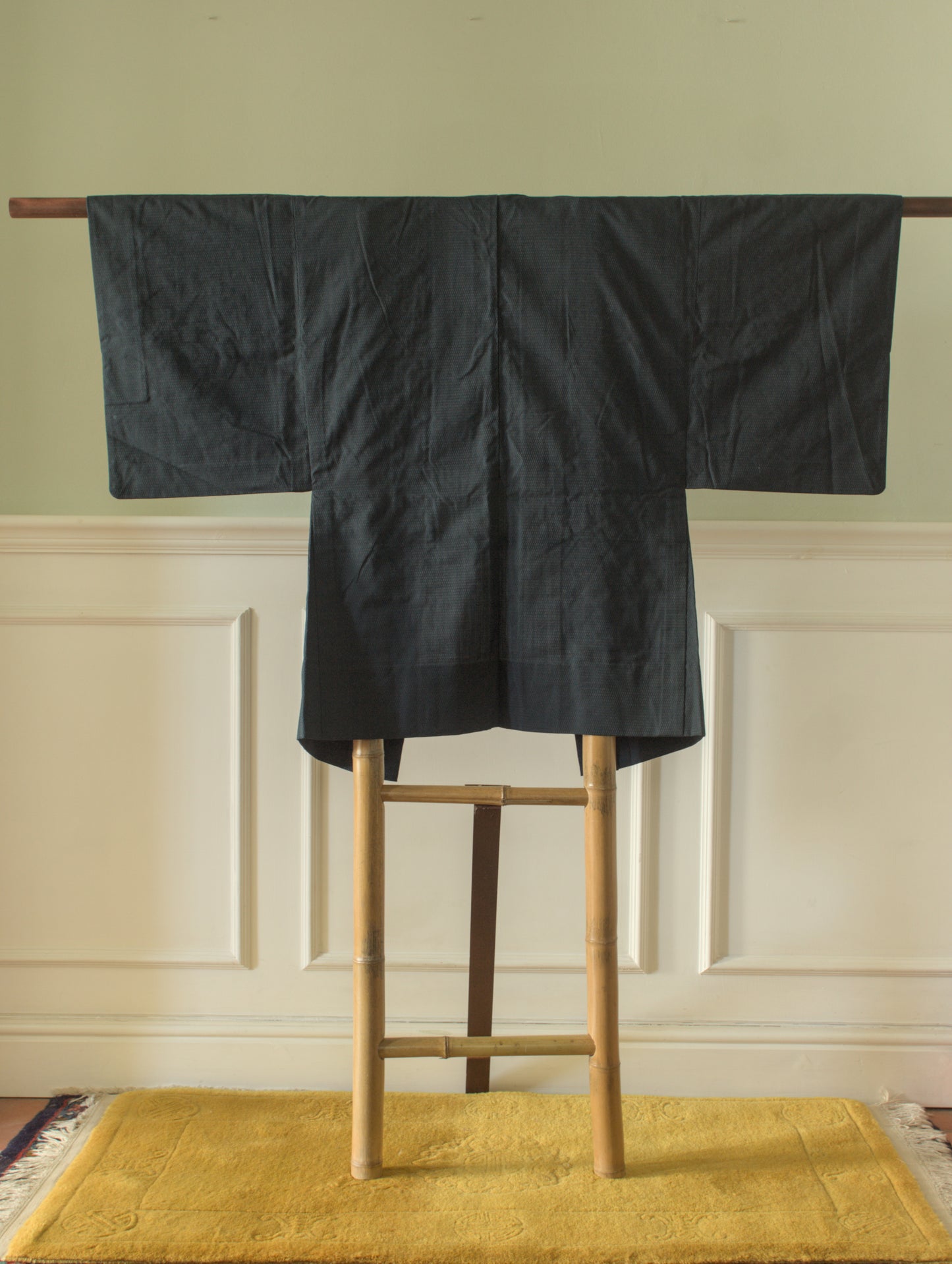 Indigo silk kimono jacket