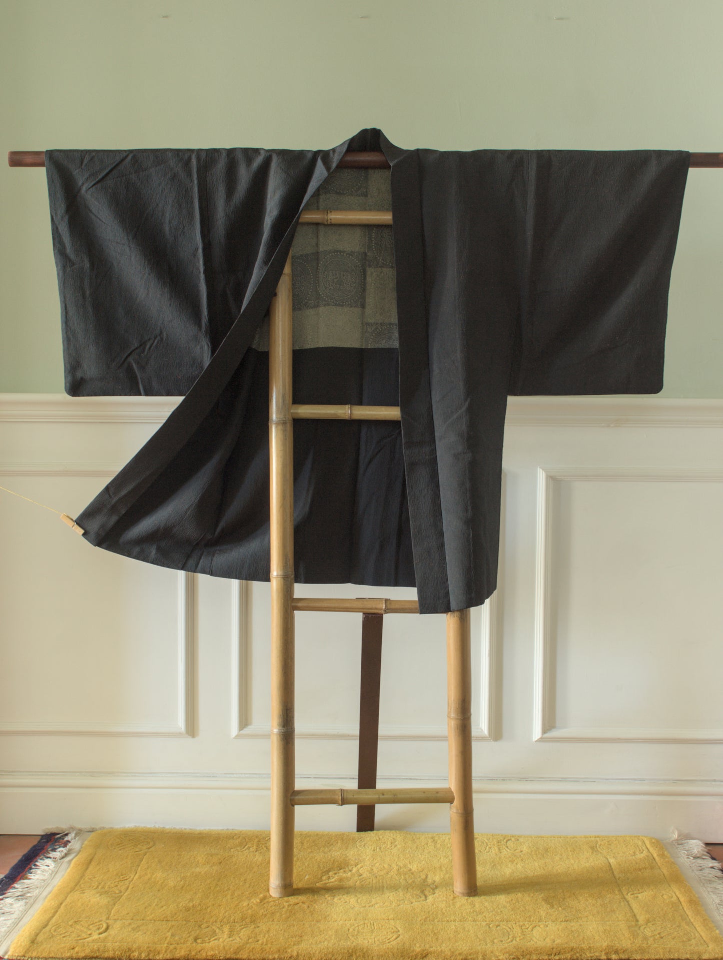 Black and brown crepe jacket