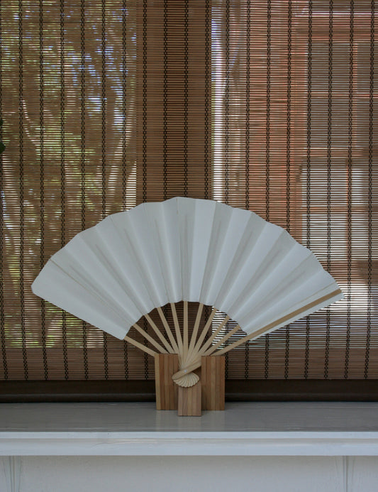 Paper and bamboo folding fan
