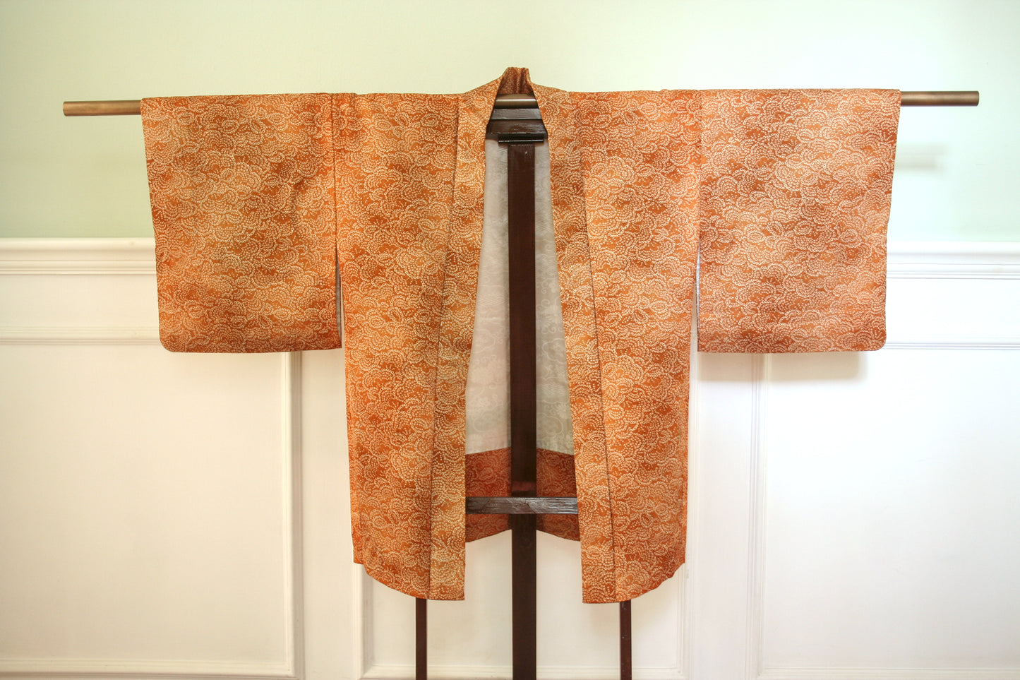 Golden shibori (tie-dye) haori