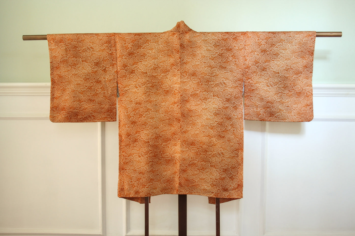 Golden shibori (tie-dye) haori