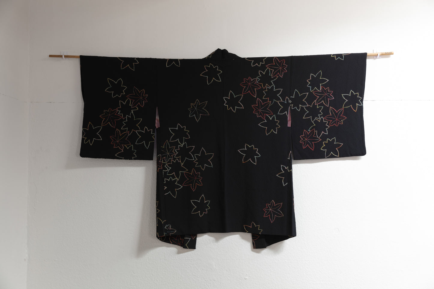 Sashiko leaves haori