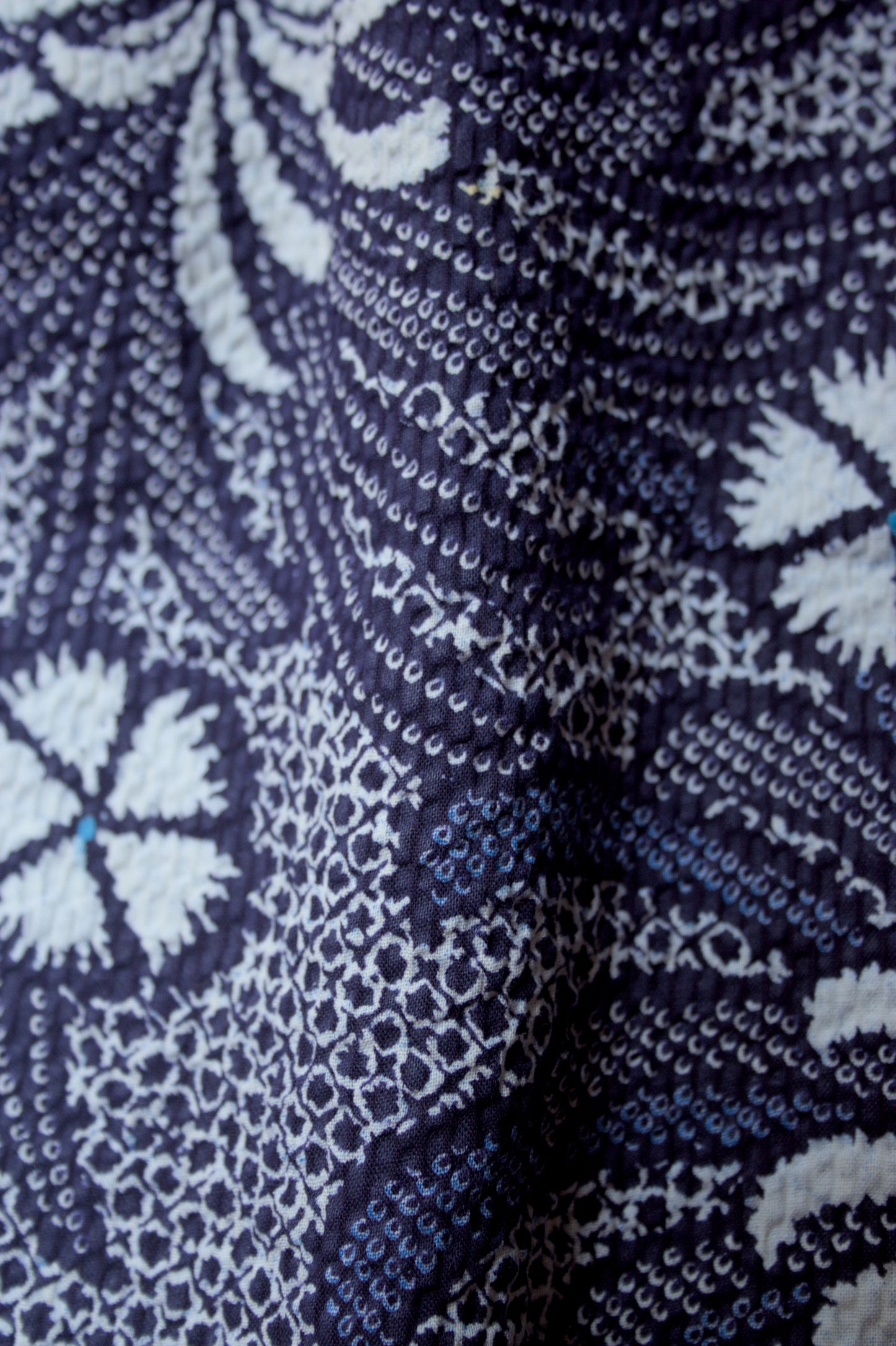 Cotton yukata with Chrysanthemum print