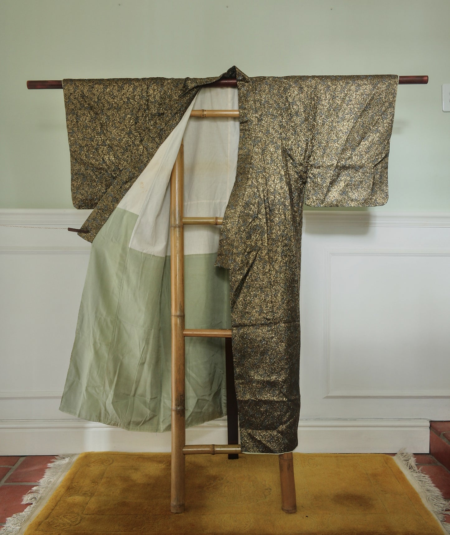 Gold brocade kimono
